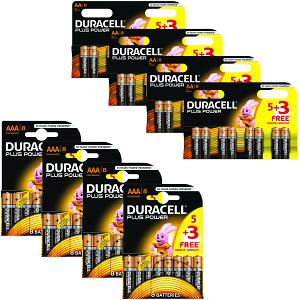 Duracell Plus Power AA & AAA 64 Pack