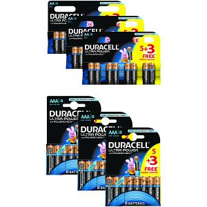 Duracell Ultra Power AA/AAA 3 x 4+4 Pack
