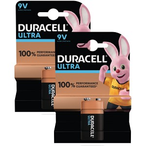 Duracell Ultra Power 9V  Twin Pack