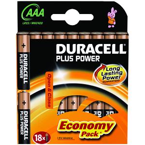 Duracell Plus Power AAA 18 Pack