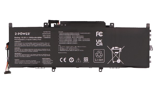 ZenBook UX331UA-1B Bateria (4 Komory)