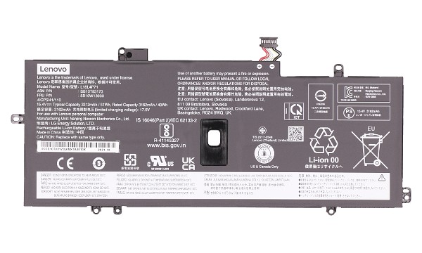 ThinkPad X1 Carbon Gen 8 Bateria (4 Komory)