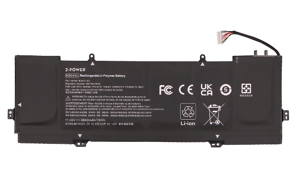 Spectre X360 15-BL051NA Bateria (6 Komory)