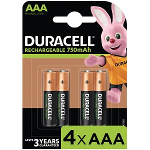 Akumulatory Duracell AAA 750mAh (4szt.)