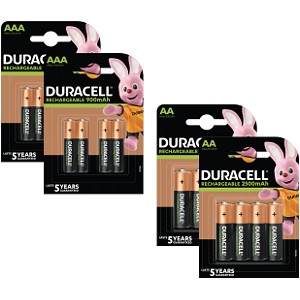 Baterie Duracell Pre-Charged AA & AAA 16pk