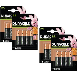 Baterie Duracell Pre-Charged AA 2500mAh x 16