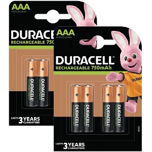 Akumulatorki Duracell AAA 750mAh (4szt.)