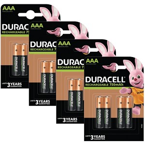 Akumulatory Duracell AAA 750mAh (4szt.)