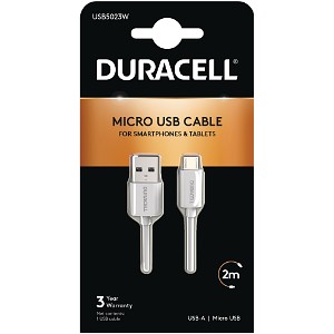 Duracell 2m kabel USB-A do Micro USB