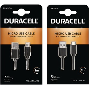 Kabel Micro-USB 2m + gratis 1m - Czarny