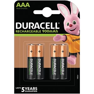 Duracell AAA 900mAh x 4