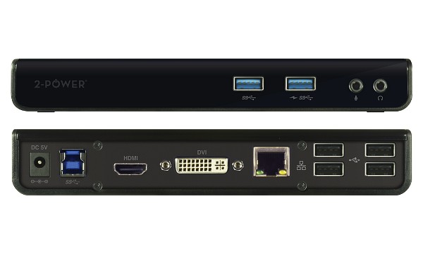 USB3VDOCKH Stacja dokująca USB 3.0 z dwoma wyświetlaczami