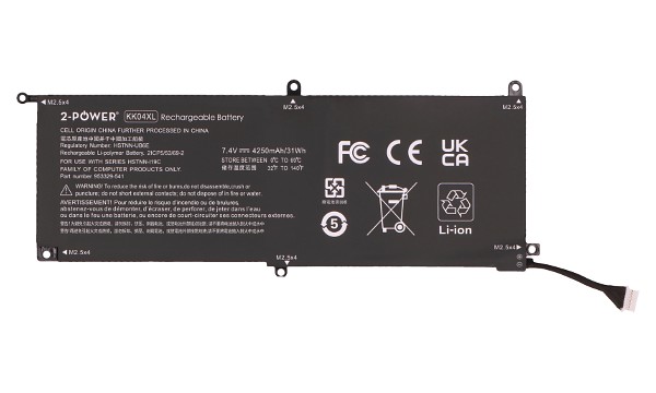 Pro Tablet x2 612 G1-P3E14UT Bateria (2 Komory)